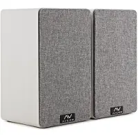 AVCOM 6" bokhylle Høyttalerpar Hvit