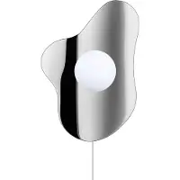 Globen Lighting vegglampe ILLUSION, krom, glass, 60 cm