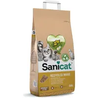 Sanicat Recycled Wood kattesand - Sparepakke: 2 x 20 l