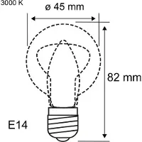 Paulmann LED-pærer, dråpeform, E14, 3-pakning, 2,5 W, 3000 K, 525 lm