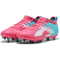 Puma ULTRA 6 MATCH RE-CHARGE FG/AG Football Boots Youth, Shoes, Hero Blue/Sunset Pink/Garnet Rose, 35