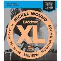 Daddario EXL115W Nickel Wound Medium Rock Wound 3rd 11-49