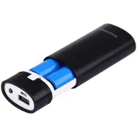 24hShop Powerbank-skall 5600 mAh for 2×18650-batterier