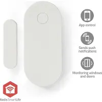 Nedis Smart Door or Window Sensor - Dør- og vindusensor - trådløs - ZigBee - 2400 - 2483 Mhz - hvit
