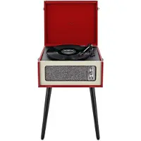 AVCOM Stående platespiller med Bluetooth Rød