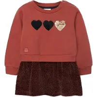 Boboli Fleece Combined Kjole Med Lange Ermer