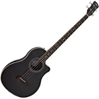 Gear4Music Roundback Elektroakustisk Bassgitar fra Svart