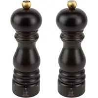 Peugeot Paris u''Sele, Salt- og pepperkvernsett, Sjokolade, Bøketre, Rustfritt stål, 180 mm, Frankrike