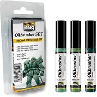 Vallejo Ammo: Oilbrusher-sett – Mechas Green Tones-sett