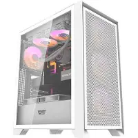 Darkflash DRX70 MESH PC-kabinett (hvit) + 4 RGB-vifter