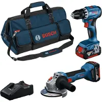 Bosch Gsr 8v-45+gws18v-8+2x4.0ah+bolsa Elektrisk Verktøysett