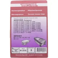 Haneström Støvsugerposer, papir, 5st.