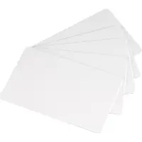 Evolis Classic Blank Cards - 30 mille - hvit - 100 kort kort (en pakke 5) - for Dualys3, Pebble 4, Pebble4, Primacy 2, Quantum, Quantum 2, Securion, Tattoo 2