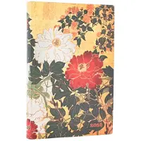 Paperblanks 2026 Natsu (Rinpa Florals) Mini 12-month Horizontal Softcover Flexi Dayplanner 2026 (Elastic Band Closure)