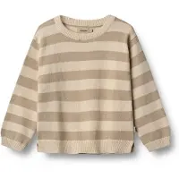 Wheat Knit Pullover Morgan Beige Stripe (140 / 10 år)