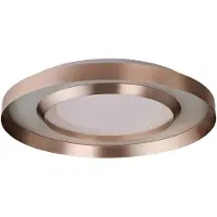 Brilliant LED-taklampe Onix, Ø 60 cm, rosagull, metall