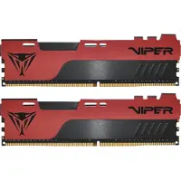 Patriot Viper Elite II - DDR4 - sett - 32 GB: 2 x 16 GB - DIMM 288-pin - 3200 MT/s / PC4-25600 - CL18 - 1.35 V - ikke-bufret - ikke-ECC - svart, rød