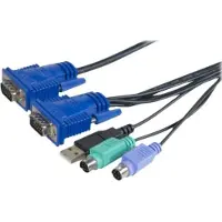 Exertis Connect KVM Kombikabel USB, PS/2, 1,8m (66302)