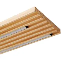 LINDBY LED-taklampe Madero, furu, 90 cm x 20 cm