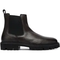 BOSS for man. 50552573 Julyo Cheb Leather Ankle Boots brown (43), Flat, None, Casual