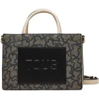 Tous for woman. 2002188251 Medium shopper bag Amaya black (OSFA), Casual, Polyurethane