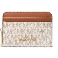 Michael Kors for woman. 32T4GJ6Z5B Jet Set Logo Card Holder beige, brown (OSFA), Casual, PVC