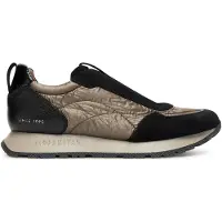 Hispanitas for woman. HI254222 Leather Sneakers Kansas black (38), Flat, Zip, Casual