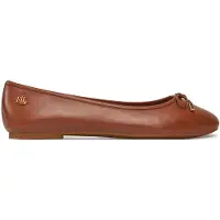 Lauren-ftw for woman. 802940603002 Brown leather Jayna ballerinas (39.5), Flat, None, Casual, Classic