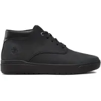 Timberland for man. TB0A5S5M0151 Seneca Bay lace-up low top leather trainers black (44), Flat, Laces, Casual