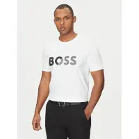 BOSS for man. 50530990 Tape Logo T-shirt white (XXL), Casual, Cotton, Short sleeve