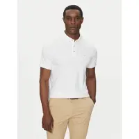 Michael Kors for man. CB95FGVC93 White cotton polo shirt (M), Casual, Short sleeve