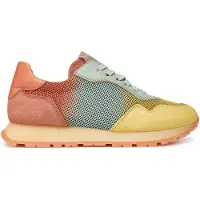 Hispanitas for woman. CHV253812 Trainers Kansas yellow (41), Leather, Flat, Laces, Casual, Multicolor