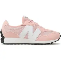 New Balance unisex for kids. GS327V1 Shoes 327 pink (35.5), Flat, Laces, Casual, children's fashion
