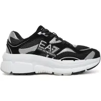 EA7 unisex. X8X237_XK425 Trainers Crave black (40 2/3), Flat, Laces, Casual, Sport