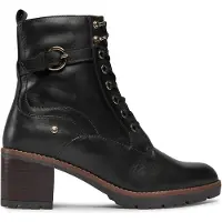 Pikolinos for woman. W7H-8510 Llanes leather ankle boots black -Heel height 6cm (35), 5 to 8 cm, Zip, Casual