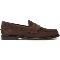 Ralph Lauren for man. 803945281001 Alston brown leather loafers (41), Flat, None, Casual, Classic