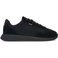 BOSS for man. 50541882 Trainers Titanium black (42), Flat, Laces, Casual