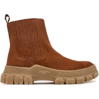 Weekend Max Mara for woman. 2525796035600 Leather ankle boots Genepi Cuoio (38), Brown, Flat, None, Casual