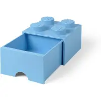 LEGO Lyseblå fireknotters oppbevaringskloss med skuff 5006181