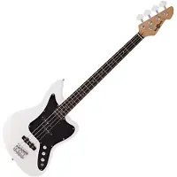 Gear4Music Seattle Bassgitar fra Hvit