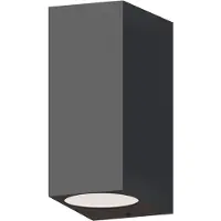 Calex utendørs vegglampe GU10, opp/ned, høyde 15 cm, antrasitt