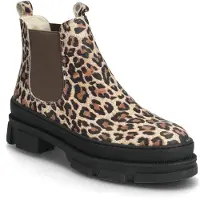 Angulus Vintersko - Beige Leo/Brown Strikk - - 31 - Vinterstøvler