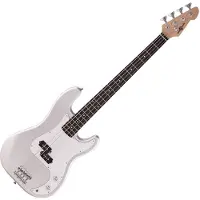 Gear4Music LA Bassgitar fra Silver Flake