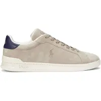 Ralph Lauren for man. 809955691003 Heritage Court II Leather Sneakers beige (43), Flat, Laces, Casual