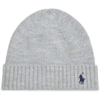 Ralph Lauren Lue - Ull - Grå Melert - - 43 cm - Lue