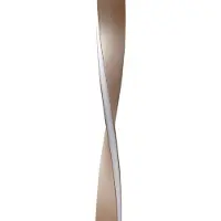 LINDBY LED-gulvlampe Jaren, svart/brun, 114 cm, CCT