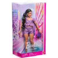 Barbie Dukke - 30 cm - Deluxe Stil Purple Shorts Indisk - - OneSize - Dukke