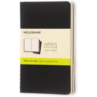Moleskine Plain Cahier - Black Cover (3 Set)