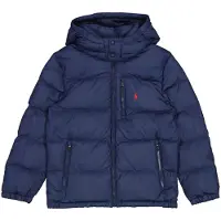 Ralph Lauren for boy. 323969861002 Ripstop down jacket with navy hood (18/20Años=163/174cm), Casual, Recycled Polister, Sustainable, ch