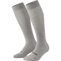 Cep Flight Socks Tall, løpesokker, dame, lysegrå